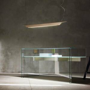 Foscarini Troag M LED függőlámpa fából, termész. kép