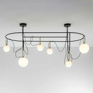 Artemide nh S5 üveg függőlámpa, hat lámpával kép