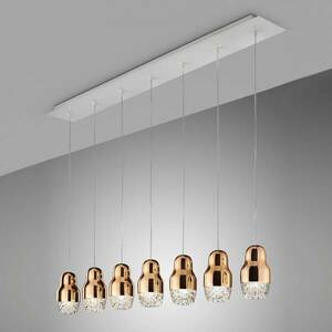 Axolight Fedora - 7-izzós LED függő, rózsaarany kép