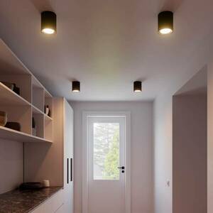 LED mennyezeti spot Landon Smart, fekete, magasság 14 cm kép