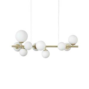 Ideal Lux Perlage függő hossza 81cm sárgaréz/fehér kép