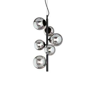 Ideal Lux Perlage medál fekete 6flg magasság 52cm kép