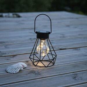 Eddy LED napelemes deco lámpa ketreces búrával kép
