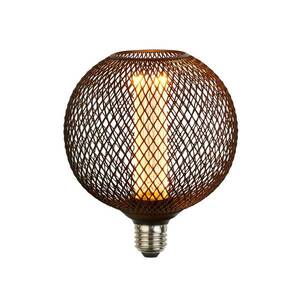 LED lámpa E27 Mesh 3, 5W 1.800K Ø12cm fekete kép