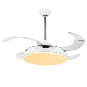 Cabrera LED mennyezeti ventilátor CCT, fehér kép