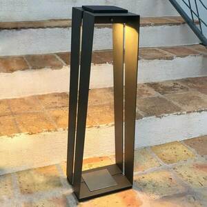 Skaal LED napelemes lámpa alumíniumból 70cm szürke kép