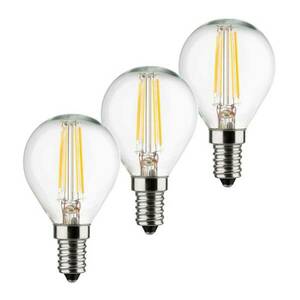 LED cseppes lámpa E14 4W 2, 700K izzószál 3 darabos készlet kép