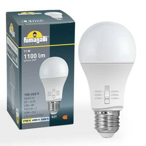 E27 11W LED lámpa A60 CCT 2 700/4 000/6 500K kép