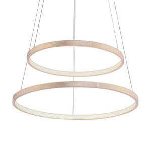 LED függő lámpa Circle gold arany, két izzós kép