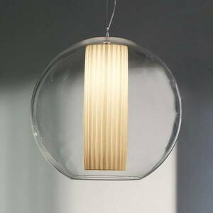 Modo Luce Bolla függő lámpa szövet fehér Ø 60 cm kép
