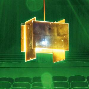 Ingo Maurer 24 karátos kék függő lámpa, 230 cm kép