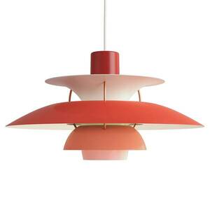Louis Poulsen PH 5, designer függő lámpa piros kép