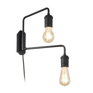 Ideal Lux Triumph fali lámpa két izzós, fekete kép