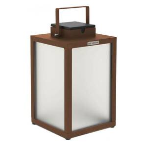 Tradition LED-es napelemes lámpa, corten, magasság 40 cm kép