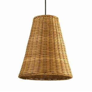 LED-C4 Caribe függő lámpa rattanból, Ø260 cm kép
