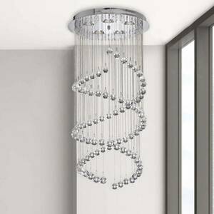 Függő lámpa Hallway üveg kristály függővel, 80 cm kép