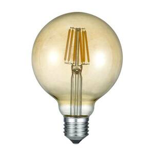 LED gömb lámpa E27 6W 2 700K borostyán kép