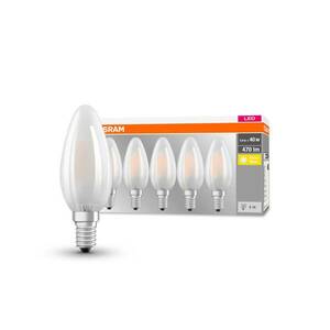 OSRAM LED gyertya lámpa E14 4W 2700K 470lm 5db kép