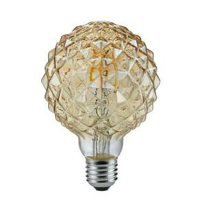 LED gömb lámpa E27 4W 2 700K strukturált borostyán kép