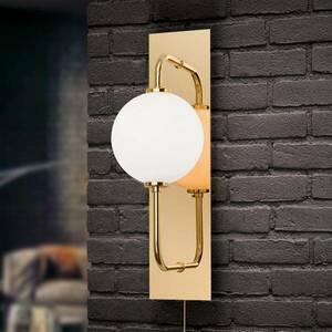 LED fali lámpa Pipes fényes arany kép