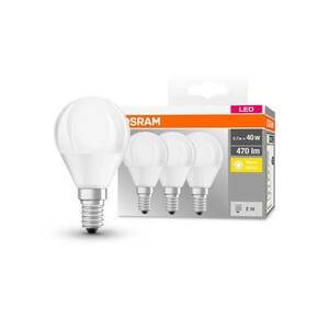 OSRAM LED csepp E14 P40 4, 9W 2700K 470lm 3db kép