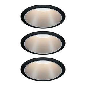 Paulmann Cole LED-spot ezüst-fek. 3 db-os készl. kép