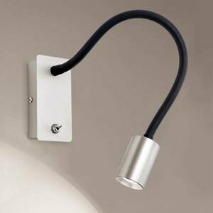 LED fali lámpa Kurt nikkel-matt flexibilis karral kép