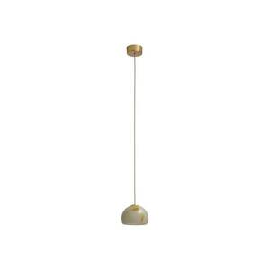 Neil LED-es függőlámpa, alabástrom, arany, Ø 15cm kép