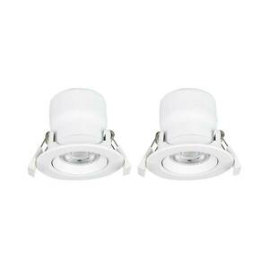 Prios LED süllyesztett lámpa Shima, fehér, 7W, 3000K, 2 db, dimmelhető kép