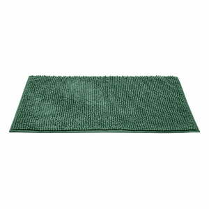 Sötétzöld textil fürdőszobai kilépő 50x80 cm Chenille – Allstar kép