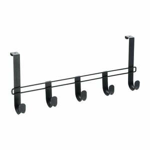 Fekete fém ajtófogas 38 cm Lava – Metaltex kép