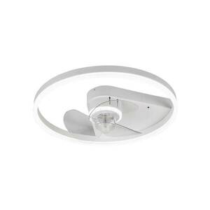 Starluna LED mennyezeti ventilátor Varyk, fehér, csendes, Ø 50 cm kép