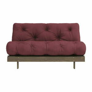 Borvörös kinyitható kanapé 140 cm Roots – Karup Design kép