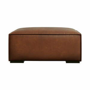 Konyakbarna bőr lábtartó Madame – Windsor & Co Sofas kép