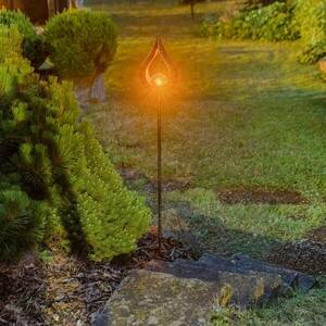 Lindby Yonca LED napelemes deco lámpa 118 cm réz kép