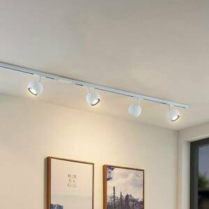 Lindby Linaro 1-fázisú sínrendszer, GU10, fehér, 4 x 10 W kép