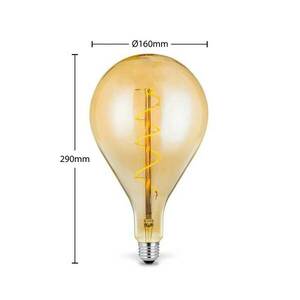 Lucande LED izzó E27 A160 4W 2700K szab borostyán kép