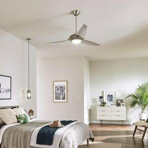LED mennyezeti ventilátor Voya krém kép