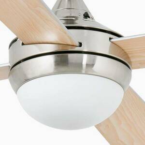 Mini Icaria S mennyezeti ventilátor lámpa nikk./fa kép