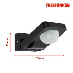 Mozgásérzékelő Skopje, max. 500 W LED, fekete kép