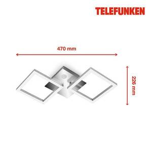 LED mennyezeti világítás Frame króm/alu 47x23 cm kép