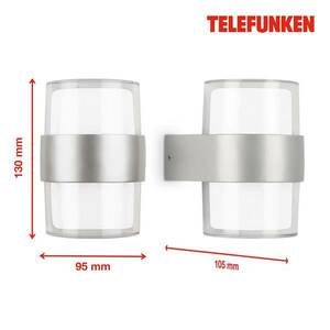 Telefunken Cludu LED külső fali világítás, ezüst kép