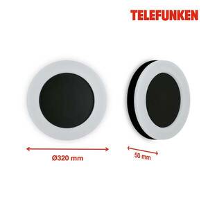 Telefunken Rixi LED külső fali világítás, fekete kép
