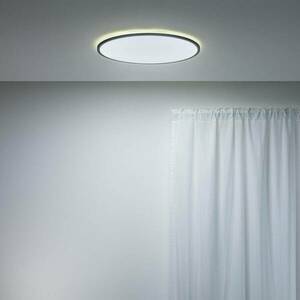WiZ SuperSlim LED mennyezeti lámpa CCT Ø55cm fekete kép