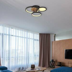LED mennyezeti világítás Sid fával, 4 izzós kép