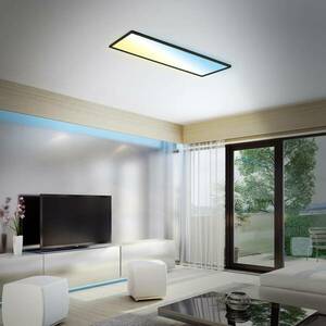 LED panel, Slim fekete, ultralapos CCT, 59x20 cm kép