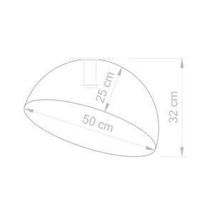 Mennyezeti világítás Sfera, Ø 50 cm, fehér/arany kép