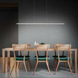 Quitani Margita LED-es függőlámpa, 118 cm hosszú, ezüst színű kép