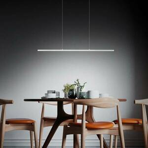Quitani Margita LED-es függőlámpa, 88 cm hosszú, ezüst színű kép