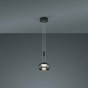 Madison LED-es függőlámpa, fényerőszabályzó, 1 lámpa, fekete kép